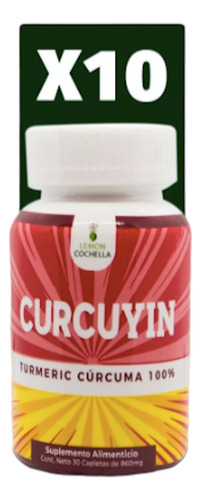 Curcuyin (cúrcuma) Lemon Coachella 30 Cap. Pack 10