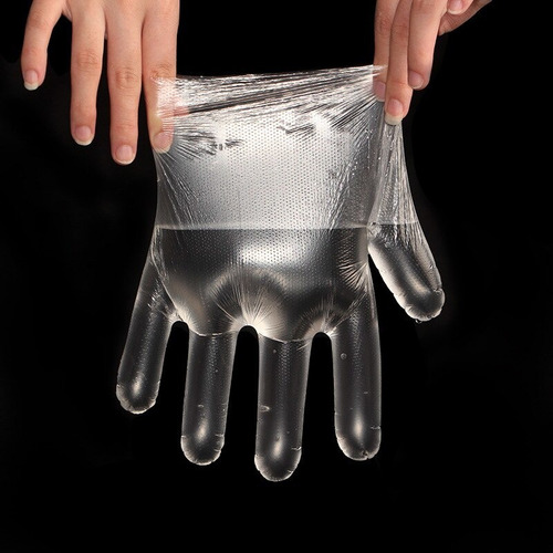 500 Guantes Desechables De Plástico Sin Látex Para Aliment