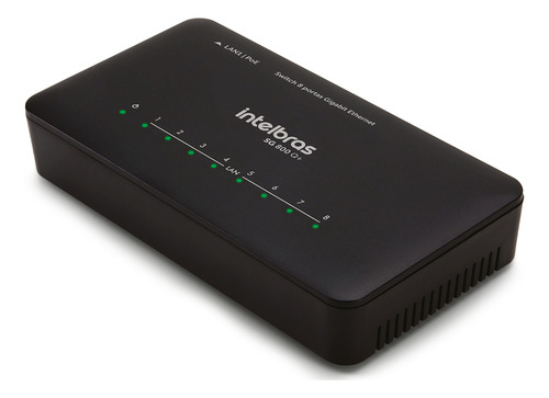 Switch Giga Sg 800 Q+ Ckd 8 Portas Ethernet Intelbras