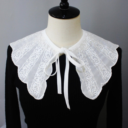 Mujeres Cuello Desmontable Blanco Elegante Cuello Falso Para