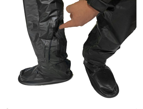 Imagen 5 de 6 de Traje Equipo Lluvia Motoquero Impermeable By Proter Fas Full