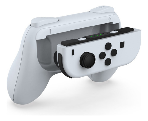 2 Grips Joy-con Fundas Porta Controles Nintendo Switch Blanco