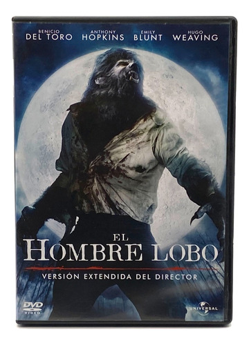 Dvd El Hombre Lobo- Película 2010 Benicio Del Toro/excelente