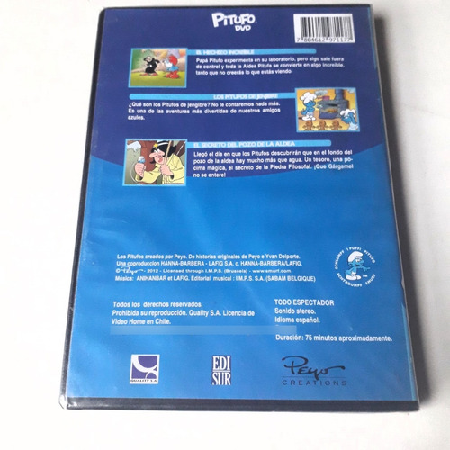 Dvd Los Pitufos Los Duendecillos Trae 3 Historias