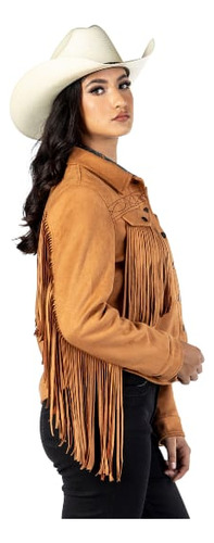 Chamarra Vaquera Texana Icy Denver Con Flecos