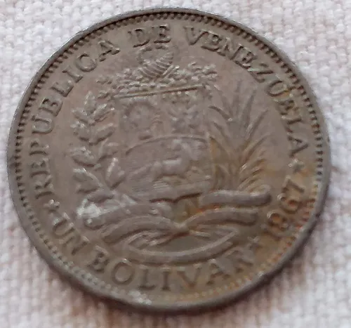 Moneda 1 Bolívar De 1967 (Usado)