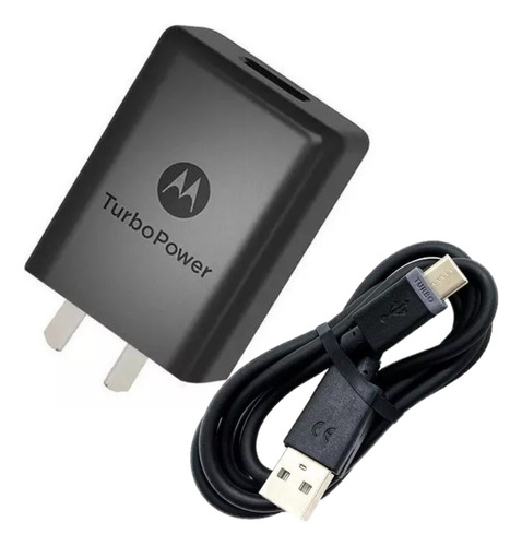 Cargador Motorola Turbo 5.0v = 3.0a Mas Cable 25w 1mt 