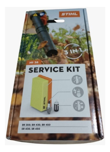 Kit De Servicio Stihl 38 Filtro Y Bujía Sr430, Sr450, Br450