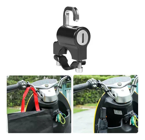 . Conjunto De Casco Negro Universal Antirrobo For