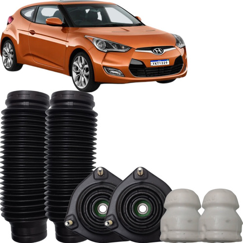 2 Kit Coxim Batente Dianteiro Copbor Creta Elantra Veloster