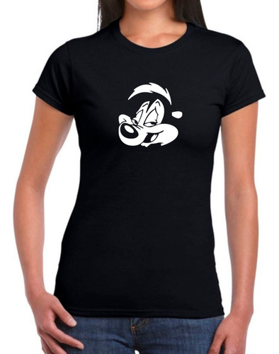 Franela Para Damas Estampada Diseño Slash Pepe Le Pew