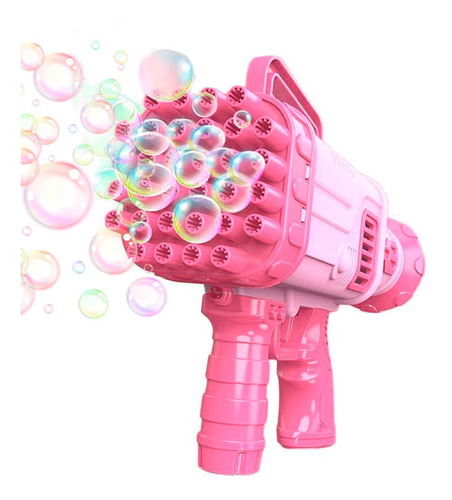 Bazooka Burbujas Pistola Recargable Juguete Luminoso Burbuje