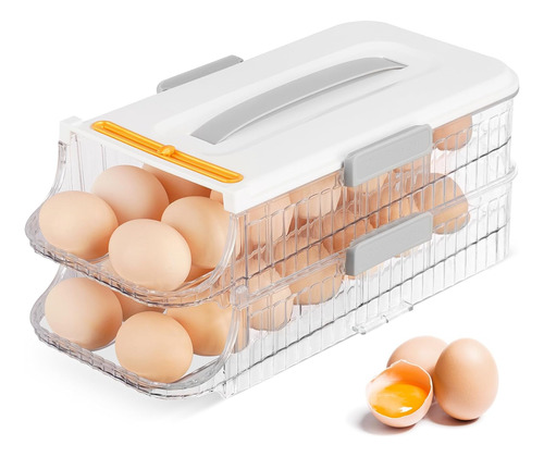 Soporte Para Huevos Para Refrigerador, Contenedor De Huevos 