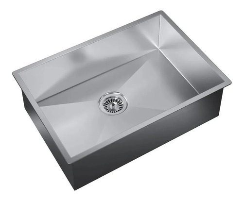 Cuba Grande Inox 60x40 Retangular P/ Cozinha P/ Frigideiras Cor Prateado