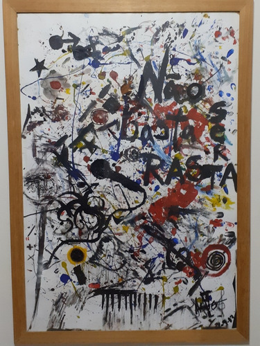 Pintura Artística Con Marco Y Vidrio 118×82 