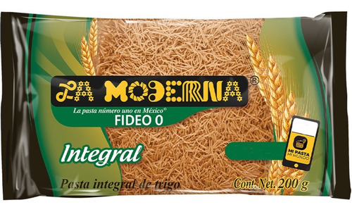 Pasta Fideo 0 La Moderna Integral 200gr