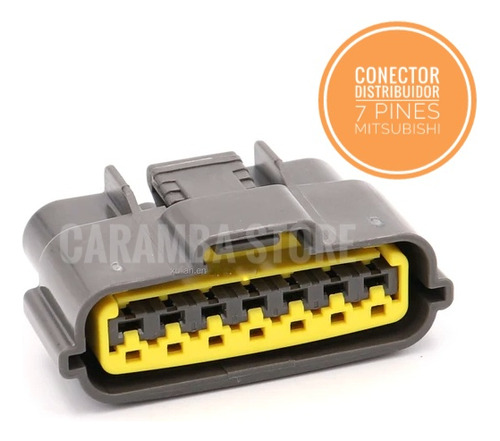 Conector Distribuidor 7 Pines Mitsubishi, Ford Laser