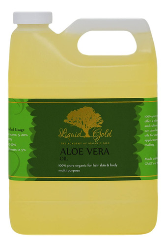 Liquid Gold 32 Onzas Líquidas De Aceite De Aloe Vera Orgá.