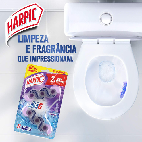Harpic Fresh Power 18 Lavanda Com 2x Mais Espuma Pratico