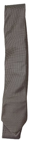 Corbata Microfibra Slim Fit Delgada Gris Plata Coctel Lujo