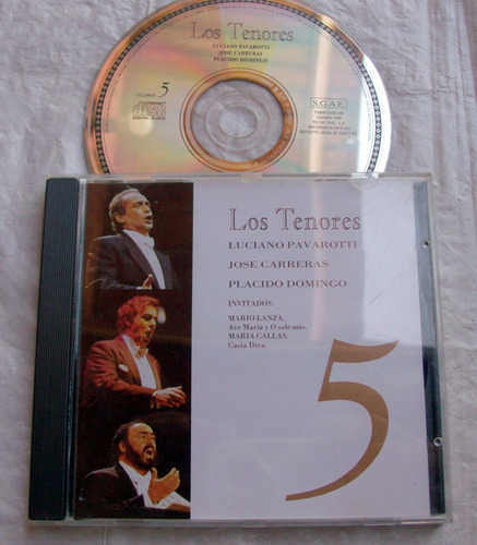 Los Tenores 5 Pavarotti / Carreras / P. Domingo * Cd Impec.