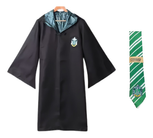 Capa Harry Potter - Slytherin + Corbata