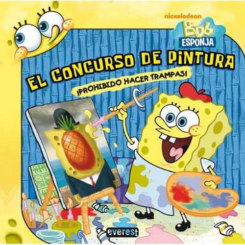 Libro Bob Esponja El Concurso De Pinturas, Nickelodeon