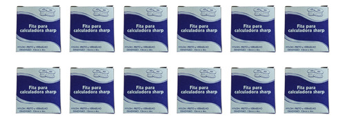12 Fitas Para Calculadora Sharp Masterprint 13mmx4m Com Nf