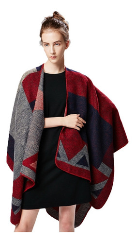 Poncho Capa Para Mujer Dama Chal Abrigo
