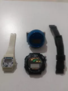 Lote 3 Relojes Antiguos (1 Hello Kitty) + 1 Malla