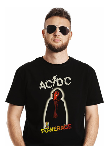 Polera Acdc Powerage Rock Impresión Directa