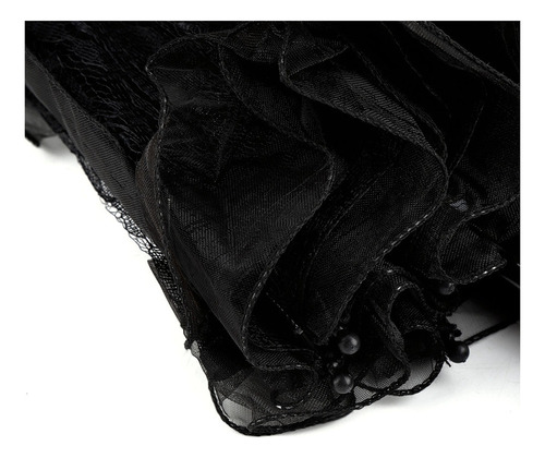 Paraguas De Encaje Nupcial Sombrilla De Color Negro Para Muj