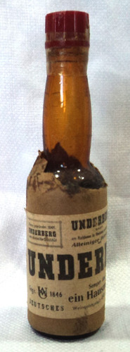 Antigua Botellita Underberg Digestivo Hierbas Roja G3