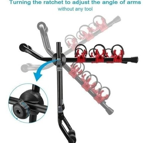 Imagen 4 de 4 de Porta Bicicletas Para Carro Capacidad 3