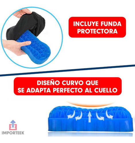 Yy . Almohada Cojin Ergonomico Cuello Gel Alivio Soporte