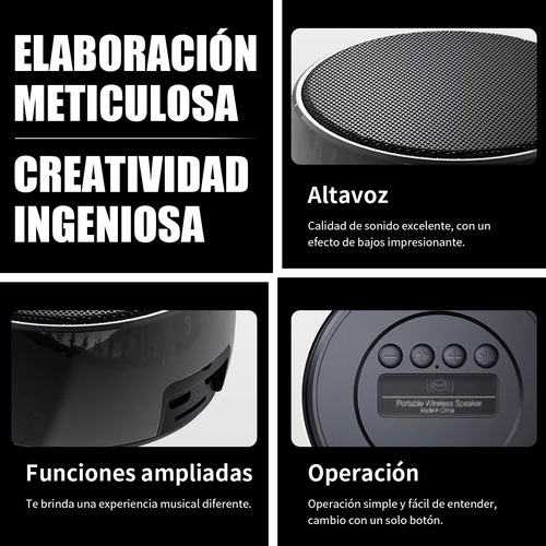 Mini Altavoz Portátil Inalámbrico Bajo Tws Bluetooth Altavoz