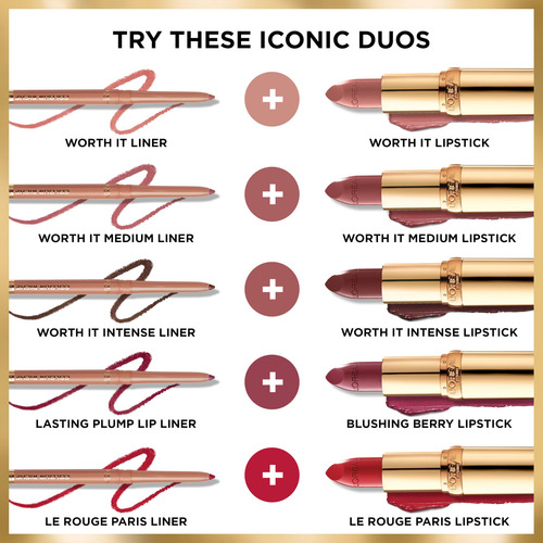 L'oreal Paris Colour Riche Lip Liner Pencil, Lápiz Cremoso