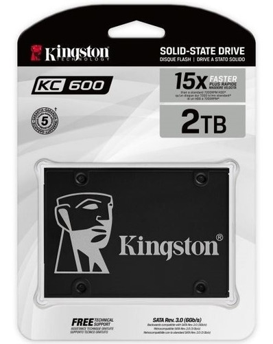 Disco Solido Ssd Interno Kingston Kc600 2tb 2.5 3d Nand 15x