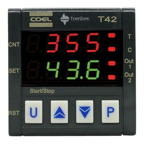 Contador digital de voltios de doble medidor T42 Coel
