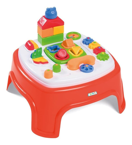 Mesa Infantil De Atividades Com Brinquedos Tateti Encantada Cor Colorido