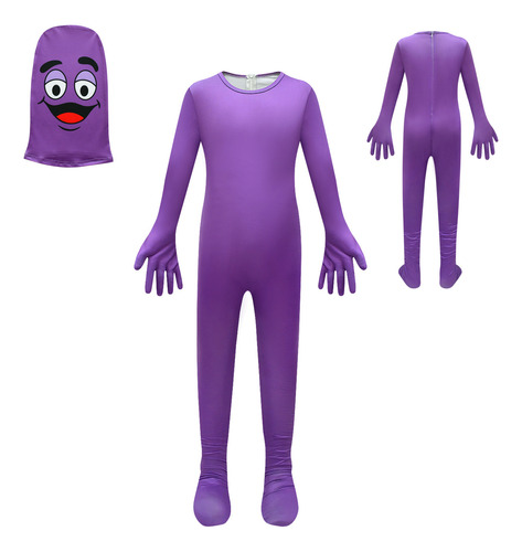 Cosplay Mcdonald's Grimace Halloween Para Niños