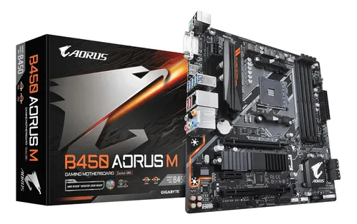 Motherboard Gigabyte B450 Aorus M Matx Rgb Amd Am4 Ddr4 M.2