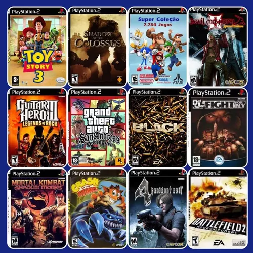 5 Jogos Ps2 Compatível C/ Ps2 A Escolha