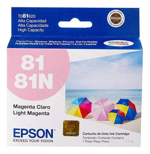 Cartucho Original Epson 81 81n Magenta Claro - (vencido)