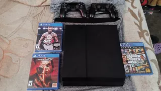 Ps4 Versión Fat Con Dos Mandos Y 3 Juegos Incluidos .