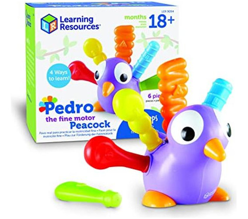 Learning Resources Pedro The Fine Motor Peacock 6 Piezas