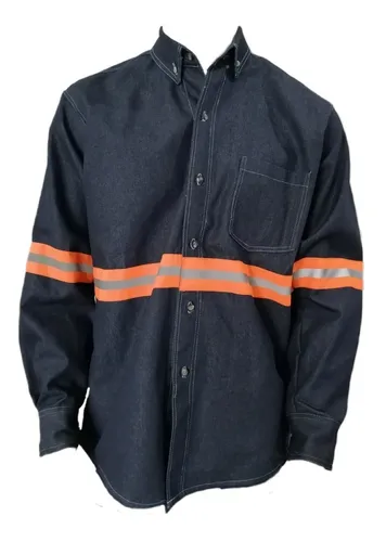 Camisa mezclilla con reflejante sale
