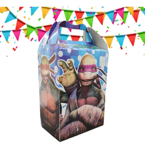 Tortugas Ninja Caja Dulcera 20 Pzas Paquete Fiesta 