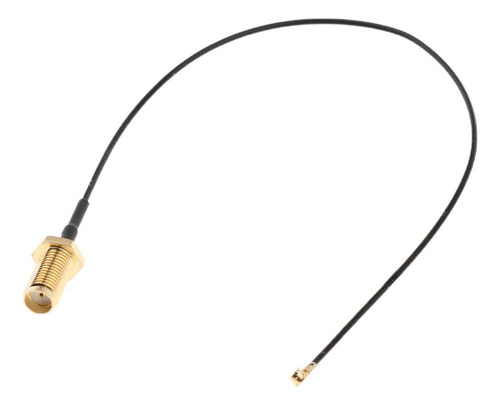 Cable De Antena Flexible Wifi Cable Coaxial De Negro 30cm