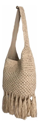 Bolsa Playa Moda Tejida. Bolsa Boho Rafia Al Hombro Borlas